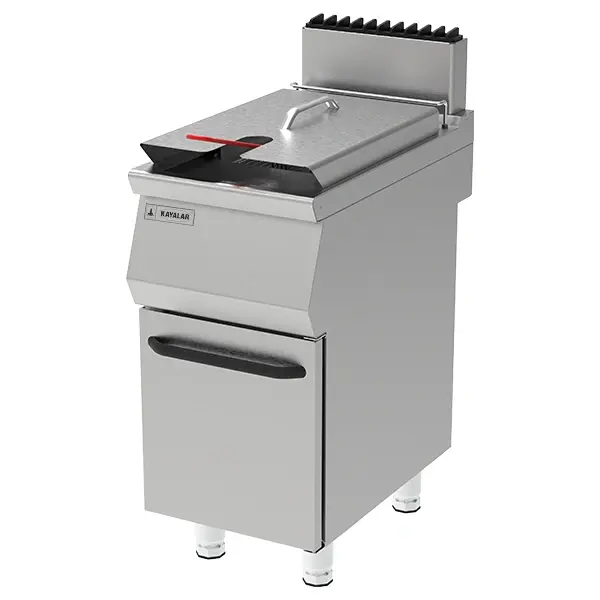 FRYER WITH CUPBOARD WITH GAS