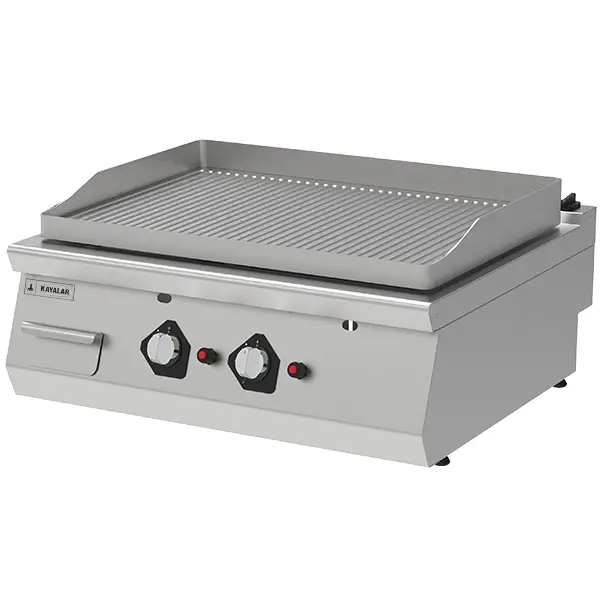GRILL RIBBED WITH CUPBOARD WITH GAS