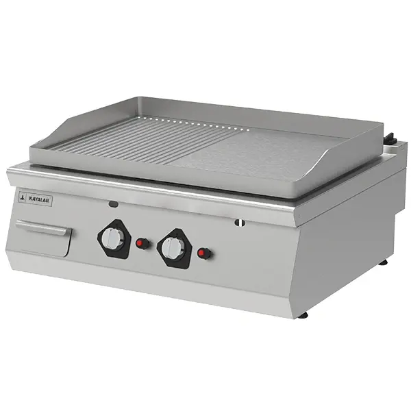 GRILL 1/2 RIBBED WITH CUPBOARD WITH GAS