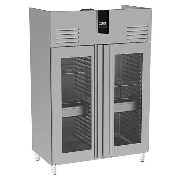 UPRİGHT REFRİGERATOR WİTH DOUBLE GLASS DOORS